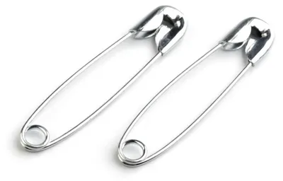 Produktbild von Sicherheitsnadeln 32 mm silbern im Bund