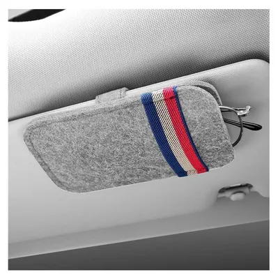 Immagine prodotto di Organizzatore per occhiali da sole per auto, custodia per occhiali da sole, color grigio chiaro, in feltro