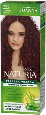 A box of Joanna Naturia Color hair dye with a model on the front.
