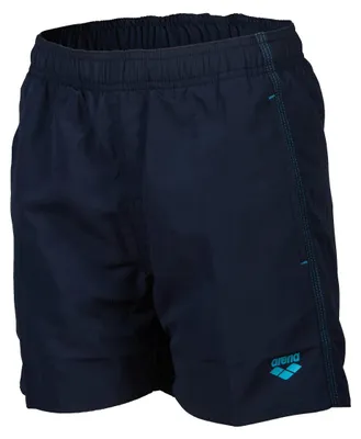 Zdjęcie produktu dla Arena Jungen Boys' Beach Boxer – solidne szorty kąpielowe, granatowo-turkusowe, rozmiar 164 EU