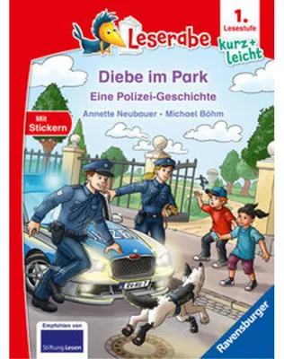 Obrázok produktu pre Leserabe 1. Lesestufe Kurz und leicht - Diebe im Park - Eine Polizei-Geschichte