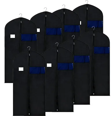 Produktbild von Set mit 8 Kleiderhüllen für Kleider, 60 x 100 cm