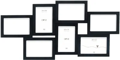 Produktbild von Deknudt S68UC2 Bilderwandrahmen Schwarz 10x15 cm für 7 Bilder