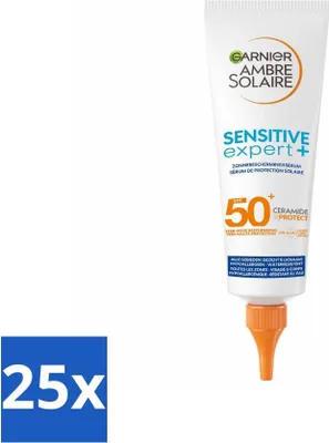 Produktbild von Garnier - Ambre Solaire - Sonnenschutzserum - Sensitive Expert - LSF 50+ - 125 ml - Vorteilspack - 25 Stücke