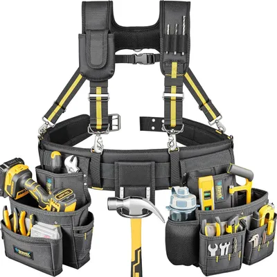 Image de ceinture porte-outils 10 poches de style Y en nylon balistique 1200D
