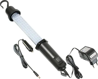 Produktbild von as-Schwabe Akku-LED-Stableuchte 3W 60 LEDs 200 Lumen mit Ladegerät 230V IP20