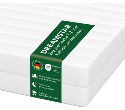 Image de Matelas mousse froide ergonomique - 140 x 200 cm - 11 cm - Fermeté H3