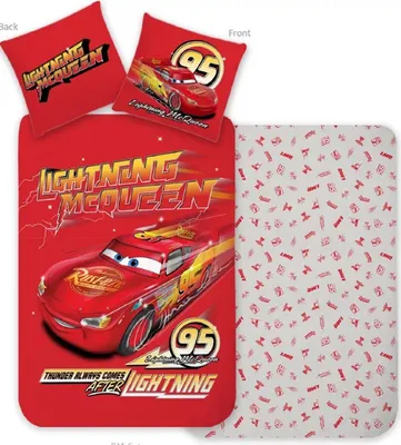 Produktbild von Disney Disney Cars Thunder Kinderbettwäsche Lightning McQueen auf Hochtouren