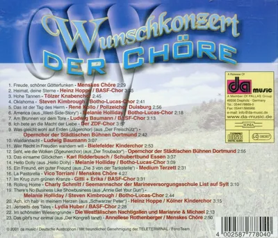 Produktbild von Wunschkonzert Der Chöre