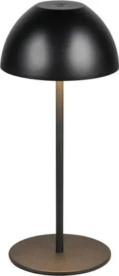 Produktbild von Reality R55601132 Ortiz LED Tischleuchte 2W ⌀9cm dimmbar Schwarz Matt IP44 warmweiss