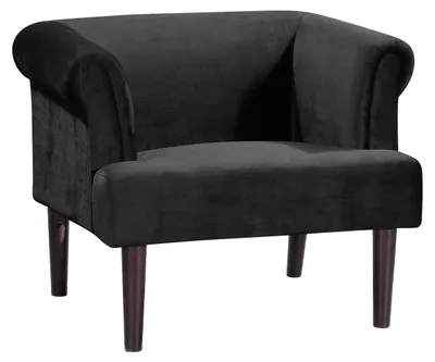 Immagine prodotto di Sedia con gambe in legno e rivestimento in velluto