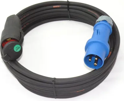 Produktbild von CEE Mennekes Stecker auf Schuko H07RN-F 3G1,5 3G2,5 TITANEX IP44 5-50m, Querschnitt:3x1.5mm², Länge:10m
