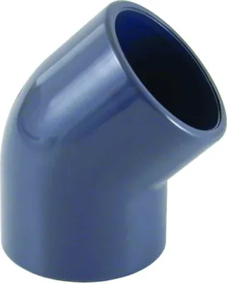 Zdjęcie produktu dla PVC - kolanko U 45° 25 mm PN16