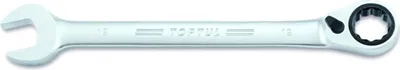 Produktbild von TOPTUL Ratschen-Ringgabelschlüssel ABAF1515 199mm Chrom-Vanadium-Stahl