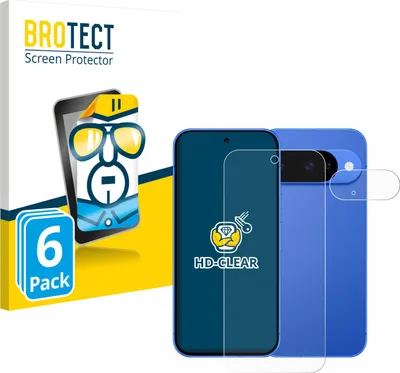 Produktbild von 6x Für Google Pixel 10 (Display+Kamera) Schutzfolie BROTECT Displayschutz Display Schutz Folie Klar Transparent