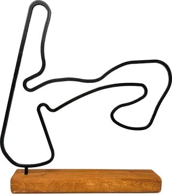 Produktbild von Model trate F1 Zandvoort, socha trate Formuly 1, nápad na darček pre fanúšika Formuly 1 Závit trate F1 na drevenom podstavci, dekorácia do izby pre fanúšika F1