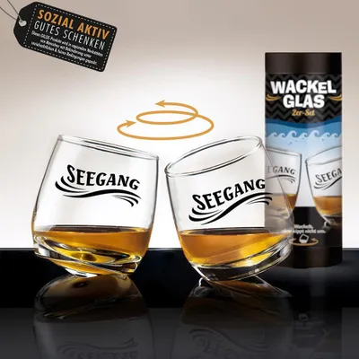 Produktbild von Gilde Wackelglas 2er-Set Seegang