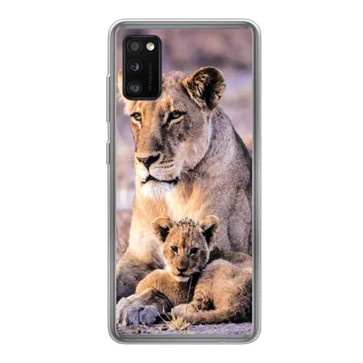 Produktbild von MuchoWow® Handyhülle Schutzhülle Hülle für Samsung Galaxy A41 Löwin - Löwe - Junges Silikon Softcase Handy Hülle - Mobiltelefon