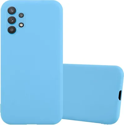 Produktbild von Cadorabo Hülle für Samsung Galaxy A32 4G Schutzhülle in Blau Handyhülle TPU Silikon Etui Case Cover