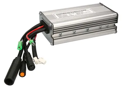 Obrázek produktu pro windmeile | Bezkartáčový regulátor Waterproof, Torque Controller Trapez, řídicí jednotka, 36V/48V, 14A/500W, s připojením brzdového světla a teplotním čidlem, e-kolo, elektrokolo, pedelec, koloběžka