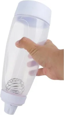 Zdjęcie produktu dla Mikser ręczny o pojemności 1000 ml, mikser do naleśników i gofrów, przenośny mikser do ciasta, dozownik ciasta, plastikowy mikser z kulką.