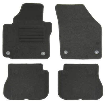 Produktbild von Fußmatten-Set für VW Caddy 3 2K, 5-Sitzer, 01/2007-05/2015, 4-teilig, Schwarz