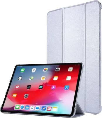 Produktbild von Tablethülle für Apple iPad Pro 12.9 (2021) Schutztasche Wallet Cover 360 Case Etuis Silber