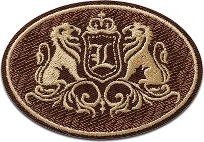 Produktbild von Mono-Quick Wappen Löwen - Aufnäher, Bügelbild, Aufbügler, Applikationen, Patches, Flicken, zum aufbügeln, Größe: 4,8 x 7 cm