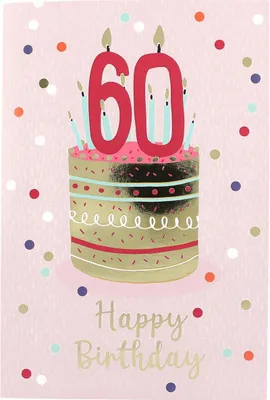 Produktbild von Depesche Geburtstagskarte 60 Jahre Happy Birthday Karte Feier