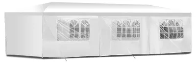 Immagine prodotto di Tenda/gazebo per feste 3x9 impermeabile bianco tendone per fiere e mercati