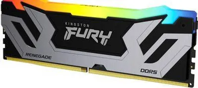 Produktbild von Kingston FURY Renegade RGB - DDR5 - Modul - 24 GB - DIMM 288-PIN - 4200 MHz / PC5-67200 - CL40 - 1.45 V - ungepuffert - on-die ECC - schwarz & silber