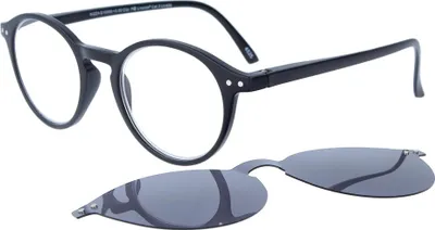 Produktbild von Lese- und Sonnenbrille mit Etui Nizza Schwarz (+2,5 dpt)
