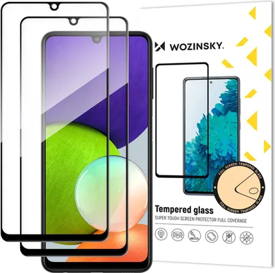 Image de 2 x verre de protection 5D compatible avec le Samsung Galaxy A22 4G (A225F) film blindé avec cadre Entièrement adhésif et couverture