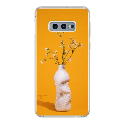 Produktbild von MuchoWow® Handyhülle Schutzhülle Hülle für Samsung Galaxy S10e Flasche - Blumenstrauß - Gelb Silikon Softcase Handy Hülle - Handy