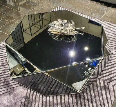 Produktbild von Casa Padrino Luxus Couchtisch 90 x 90 x H. 45 cm - Verspiegelter Wohnzimmertisch - Verspiegelte Luxus Wohnzimmer Möbel