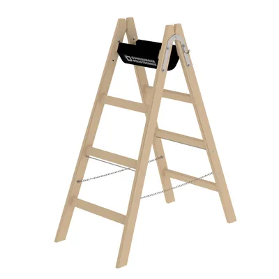 Produktbild von MUNK Holz Stehleiter 2x4 Sprossen