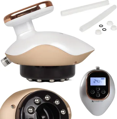 Produktbild von Habys Elektrisches Schröpf-Massagegerät mit Griff | Vakuum-Massager mit EMS & Infrarot | Anti-Cellulite Gerät mit Wärme- und Magnettherapie | 4 Modi