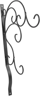 Image de Support mural pour jardinières et pots de fleurs, idéal pour balcon ou terrasse, permettant de suspendre des plantes et des décorations