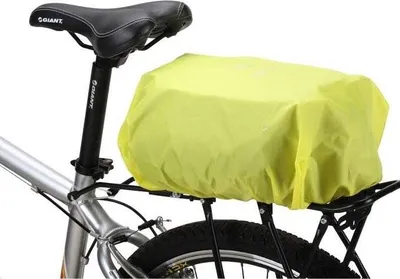 Image de Housse de pluie universelle avec élastique pour sac à dos de cycliste, verte