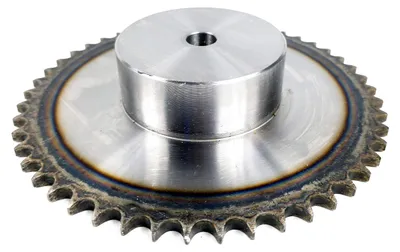 Immagine prodotto di Pignone 08B a 49 denti con mozzo, temprato, P: 12,7, 1/2″ Ozdowski a fila singola