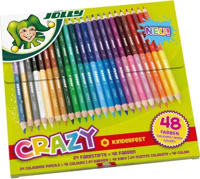 Produktbild von JOLLY Supersticks Crazy Buntstifte farbsortiert, 24 St.