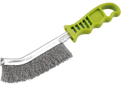 Immagine prodotto di Spazzola in acciaio inox, manico in plastica, 240 mm, ondulata
