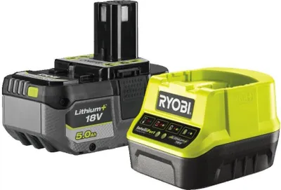 Produktbild von Ryobi RC18120-150, Battery & charger set, Lithium-Ion (Li-Ion), 5 Ah, 18 V, Ryobi, R18DD3, R18CS