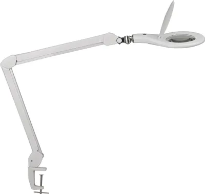 Produktbild von MAUL Lupenleuchte MAULmakro LED 6.500 K Klemmfuß weiß
