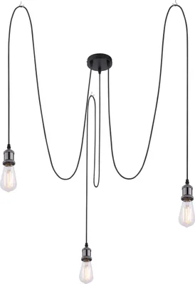 Produktbild von Globo Lighting Hängeleuchte Metall schwarz, 3x E27