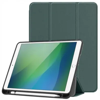 Imagen del producto de Funda Trí­ptica tipo Libro para Apple iPad 6 (2018) 9.7 pulgada / iPad 5 (2017) 9.7 pulgada / Air 2 (2014)/Air 1 (2013) - Verde oscuro