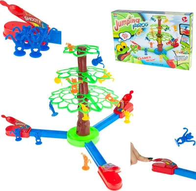 Zdjęcie produktu dla Tg71164 Gra Skaczące Żabki Gra Zręcznościowa Rodzinna Skoczne Żabki Pchełki Frog