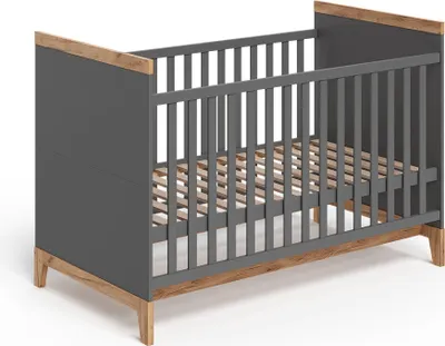 Image de Lit bébé Vitalispa Malia Gris/Artisan 70x140 cm, Model 58332