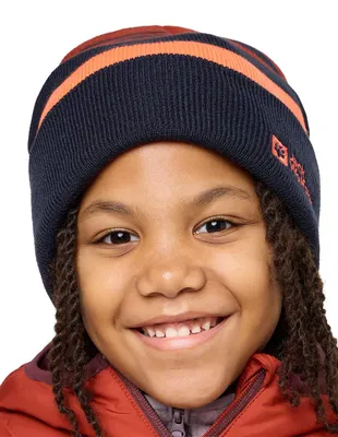 Zdjęcie produktu dla Czapka dziecięca uni Jack Wolfskin, wzór w paski, model "K Beanie", kolor: granatowy, rozmiar M (EU)