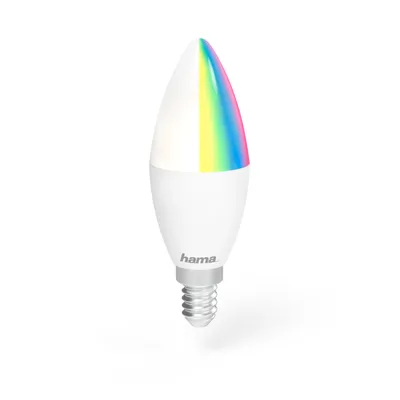Immagine prodotto di Hama 176583 Hama WLAN-LED-Lampe, E14, 5,5W RGBW, ohne Hub            176583